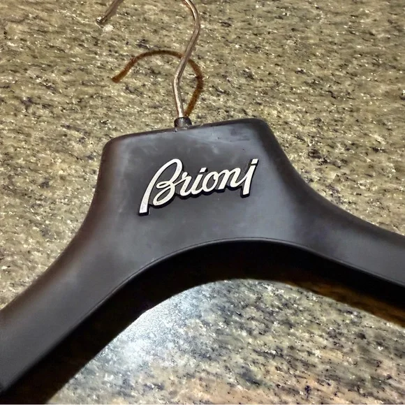 Brioni Luxury Suit Hanger Black Wide Shoulder Designer Coat Jacket Hanger - Picture 4 of 5